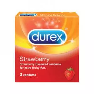 Durex Stawberry 3 Pcs Condoms