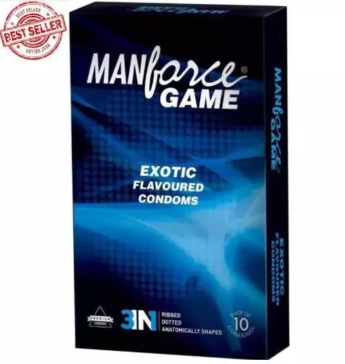 Manforce Game Exotic Flavoured Condoms – 10 Pcs
