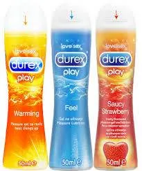 Durex play warming & Durex play feel & durex play saucy strawberry 50ml 3 pcs lubricant gel combo pack