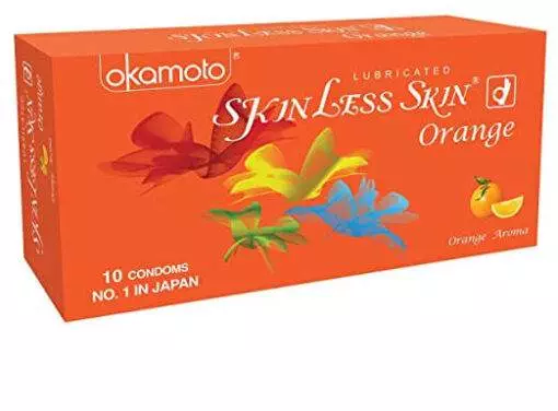 Skinless Skin Orange Condom 10 pack 10pcs