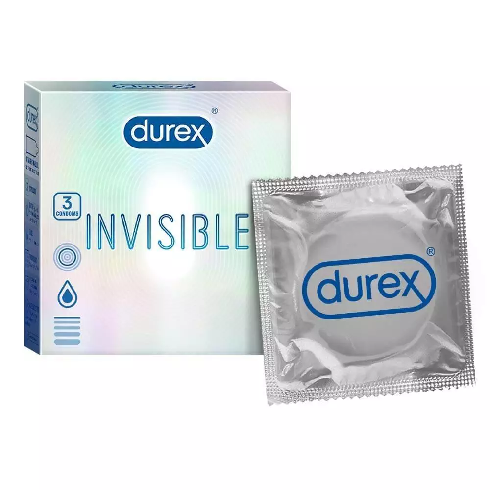 Durex Invisible Super Ultra Thin Condoms for Men – 3pcs