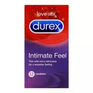 Durex Intimate Feel Thin With Extra Lubricated Condoms 12-Pack
