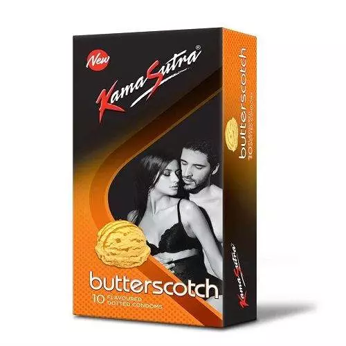 Kamasutra Butter Scotch Flavored condoms - 10's Pack